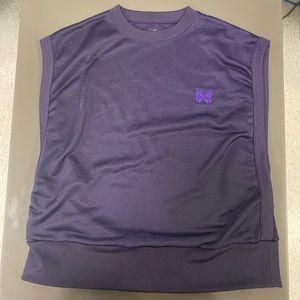 Purple Needles sleeveless knit cotton-blend